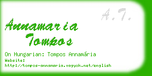 annamaria tompos business card